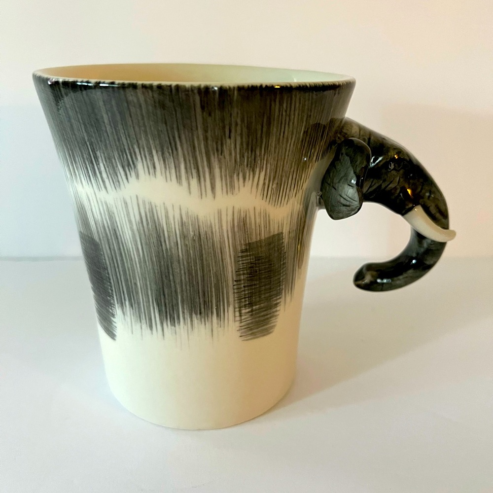 Pier 1 Imports Elephant Head Handle Coffee Mug